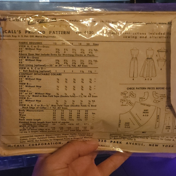 McCalls Pattern Book 1957 - Picture 2 of 2